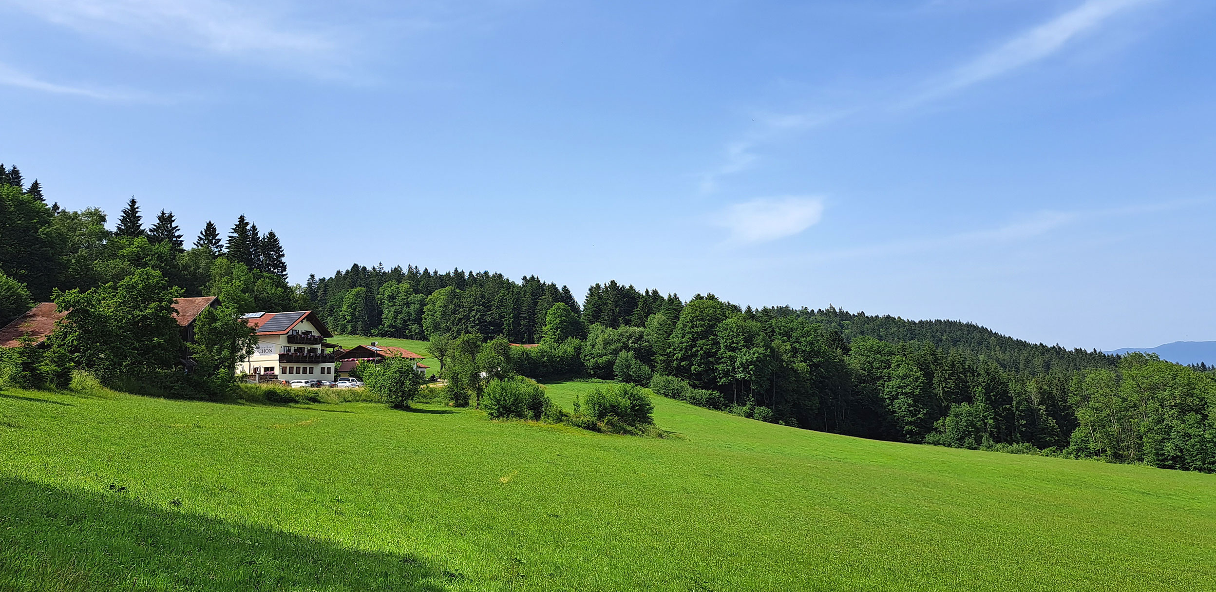 Anfahrt nach Patersdorf im Bayerischen Wald
